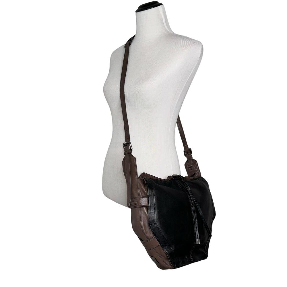 Kooba Two/Dual Tone Large Genuine Leather Crossbody